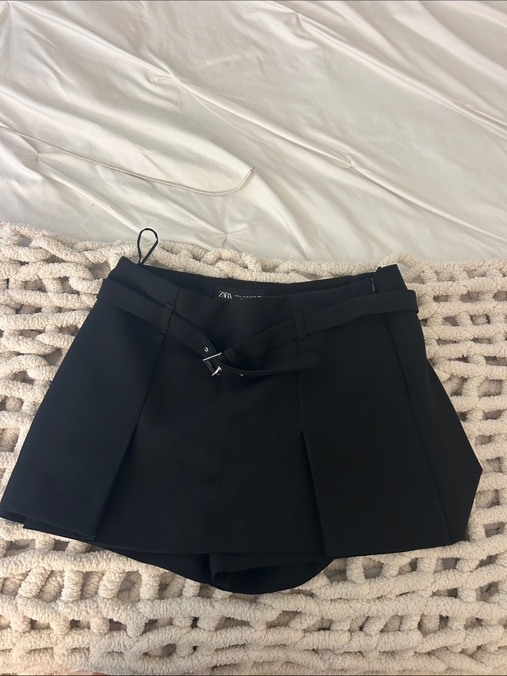 Zara Black Skort with Belt